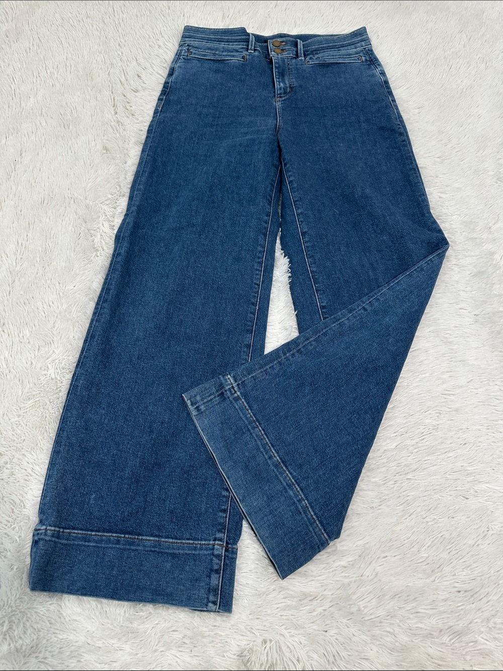 🧁 Ann Taylor Wide Leg Jeans 6 Tall